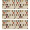 Creative Tops Retro Spot Placemats – Set Of 6 -FurniHaven Shop QLRHG SQ1 0000000029 MULTI SLf