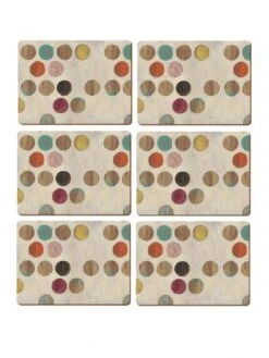 Creative Tops Retro Spot Placemats – Set Of 6
