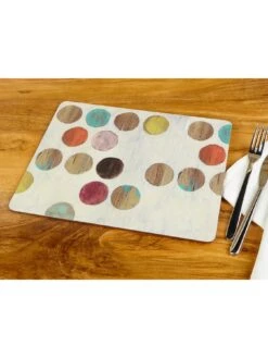 Creative Tops Retro Spot Placemats – Set Of 6 -FurniHaven Shop QLRHG SQ3 0000000029 MULTI SLd1