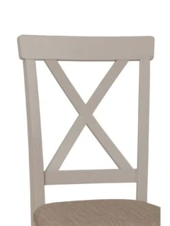 K-Interiors Fontana Ready Assembled Solid Wood Pair Of Dining Chairs -FurniHaven Shop QMARY SQ4 0000000311 GREY OAK SLd