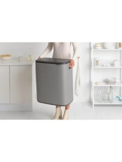 Brabantia Bo 30 + 30-Litre Touch Bin – Grey -FurniHaven Shop QMVPU SQ5 0000000005 GREY SLd3