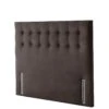 Silentnight Mila Velvet Padded Headboard -FurniHaven Shop QNMLC SQ1 0000000071 CHARCOAL SLf