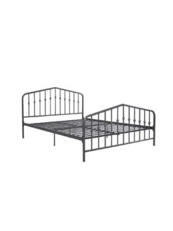 Dorel Home Bushwick Metal Bed Frame - Grey -FurniHaven Shop QPRL6 SQ6 0000000005 GREY SLd3