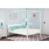 Dorel Home Modern Metal Double Canopy Bed -FurniHaven Shop QPRUK SQ1 0000000013 WHITE RSr
