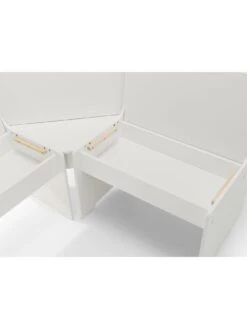 Julian Bowen Newport 109 Cm Dining Table Set + Bench And Corner Storage Bench - White 10 Julian Bowen Newport 109 Cm Dining Table Set + Bench And Corner Storage Bench - White -FurniHaven Shop QQLCL SQ4 0000000013 WHITE SLd
