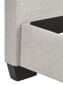 Everyday Riley Fabric Single Bed Frame -FurniHaven Shop QQN6C SQ6 0000000005 GREY SLd3