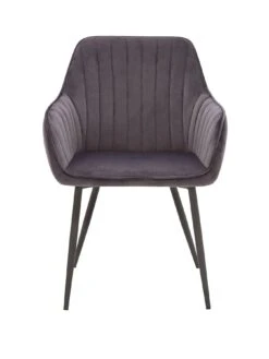 Very Home Pair Of Alisha Dining Chairs - Charcoal/Black 7 Very Home Pair Of Alisha Dining Chairs - Charcoal/Black -FurniHaven Shop QTKRH SQ3 0000000004 BLACK SLf1