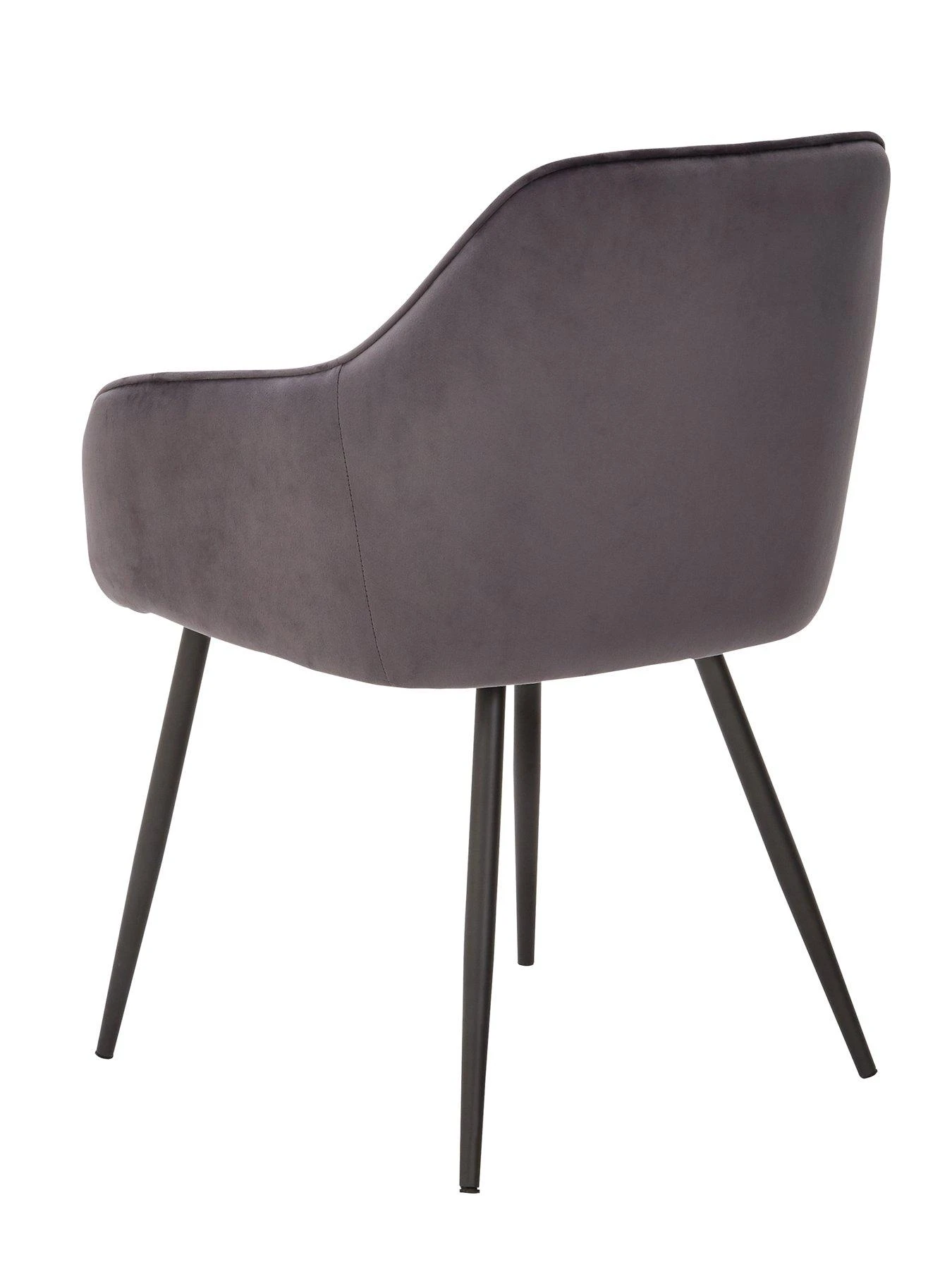 Very Home Pair Of Alisha Dining Chairs - Charcoal/Black 5 Very Home Pair Of Alisha Dining Chairs - Charcoal/Black - Image 3