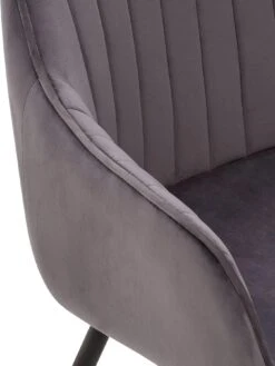 Very Home Pair Of Alisha Dining Chairs - Charcoal/Black 9 Very Home Pair Of Alisha Dining Chairs - Charcoal/Black -FurniHaven Shop QTKRH SQ5 0000000004 BLACK SLd1