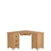 K-Interiors Alana Part Assembled Solid Wood Corner Desk -FurniHaven Shop QUUQA SQ1 0000000138 RUSTIC OAK SLf