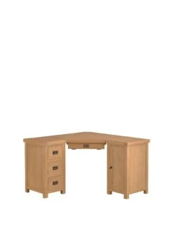 K-Interiors Alana Part Assembled Solid Wood Corner Desk