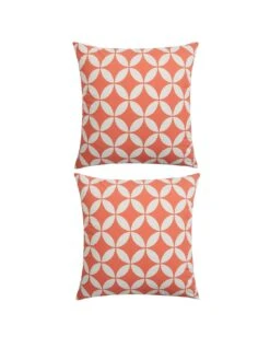 Very Home 2-Pack Of Garden Cushions Orange Sorbet (45 X 45 X 12cm) -FurniHaven Shop QUVMM SQ2 0000000198 ORANGE SLf