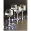 WATERSIDE Platinum Art Deco Wine Glasses – Set Of 4 1 WATERSIDE Platinum Art Deco Wine Glasses – Set Of 4 -FurniHaven Shop QVHA3 SQ1 0000000035 SILVER SLf