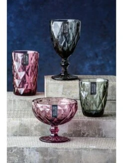 Ravenhead Gemstone Set Of 2 Wine Glasses -FurniHaven Shop QY7NX SQ3 0000000899 SMOKE SLd1