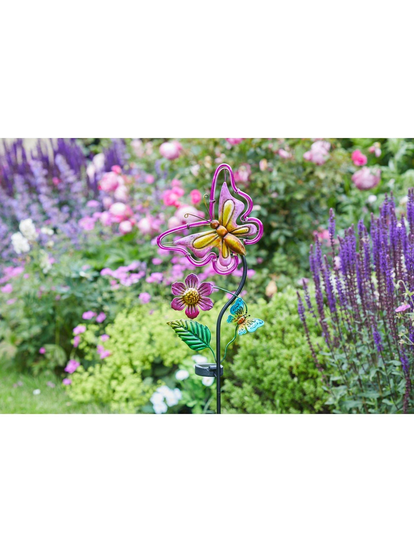 Smart Solar 2 Pack Flutterbella Garden Stake Lights 4 Smart Solar 2 Pack Flutterbella Garden Stake Lights - Image 2