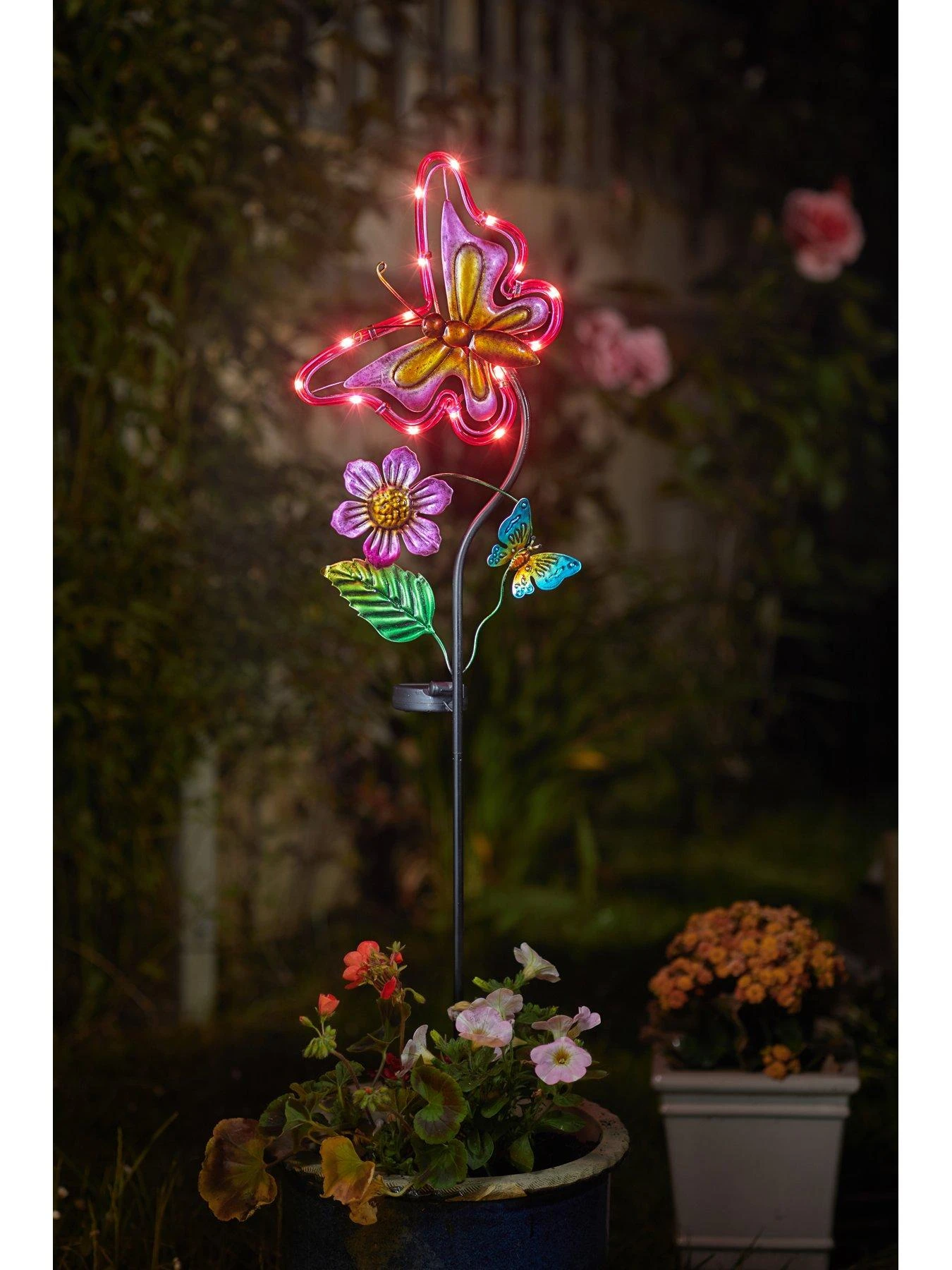 Smart Solar 2 Pack Flutterbella Garden Stake Lights 5 Smart Solar 2 Pack Flutterbella Garden Stake Lights - Image 3