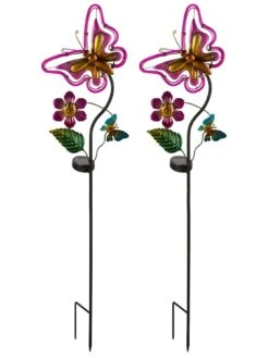 Smart Solar 2 Pack Flutterbella Garden Stake Lights 11 Smart Solar 2 Pack Flutterbella Garden Stake Lights -FurniHaven Shop RCF4P SQ5 0000000099 N A SLd3