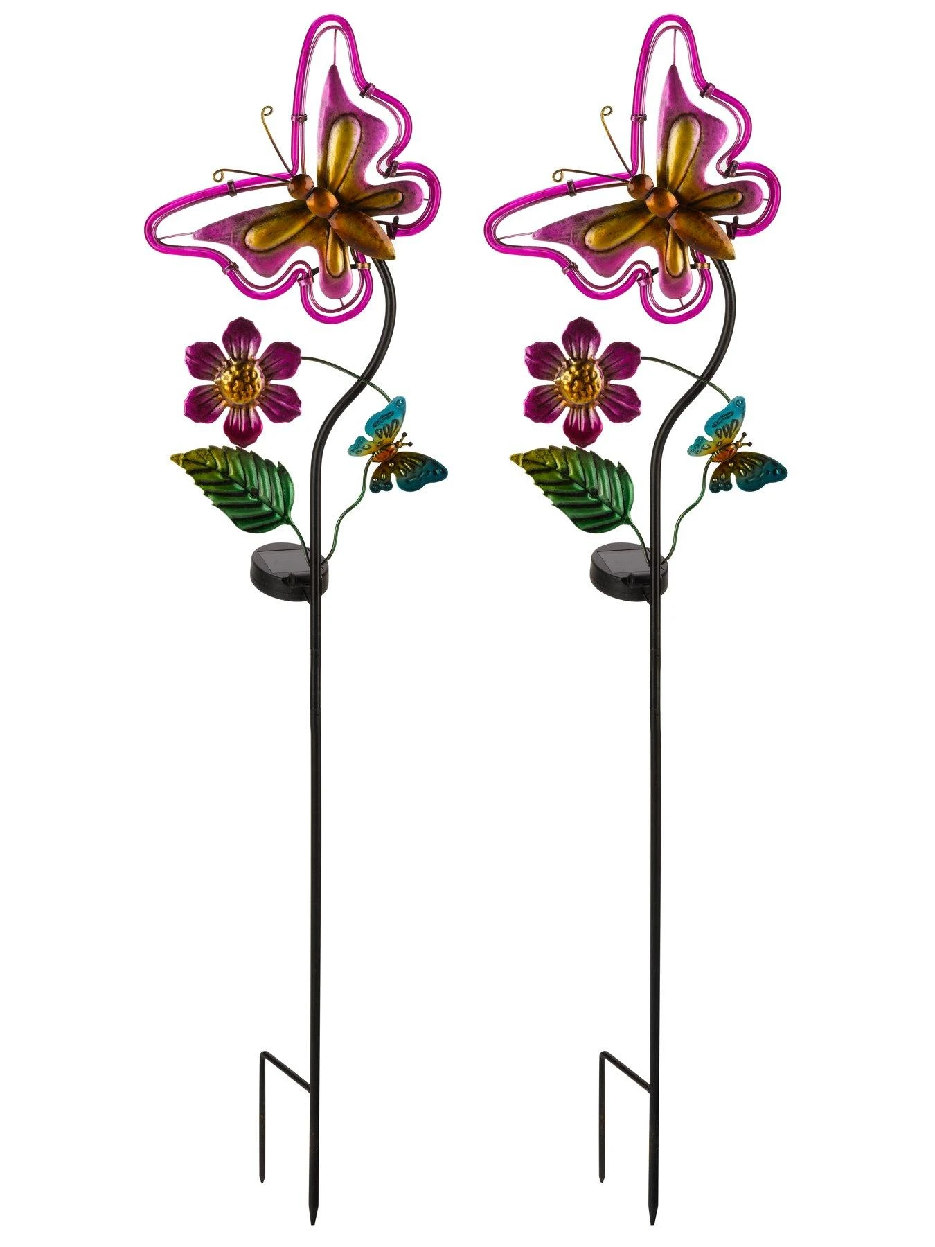 Smart Solar 2 Pack Flutterbella Garden Stake Lights 7 Smart Solar 2 Pack Flutterbella Garden Stake Lights - Image 5
