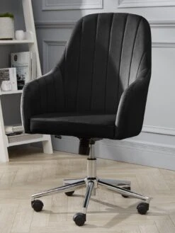 Very Home Molby Fabric Office Chair - Black - FSC® Certified