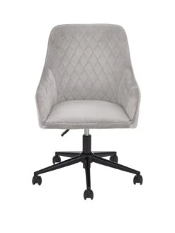 Very Home Diamond Fabric Office Chair - Grey - FSC® Certified -FurniHaven Shop RCFCY SQ2 0000000005 GREY SLf
