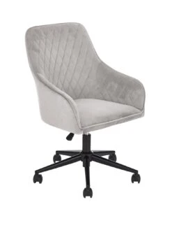 Very Home Diamond Fabric Office Chair - Grey - FSC® Certified -FurniHaven Shop RCFCY SQ3 0000000005 GREY SLa