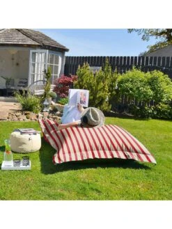 Rucomfy Giant Stripe Squarbie (Indoor/Outdoor) 10 Rucomfy Giant Stripe Squarbie (Indoor/Outdoor) -FurniHaven Shop RCR66 SQ4 0000000017 RED SLd1