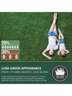 Multi Purpose & Hard-Wearing Grass Seed Mix Back Lawn 1kg -FurniHaven Shop RF3FR SQ2 0000000088 NO COLOR SLd