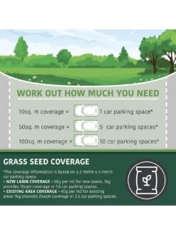 Multi Purpose & Hard-Wearing Grass Seed Mix Back Lawn 1kg -FurniHaven Shop RF3FR SQ3 0000000088 NO COLOR SLd1