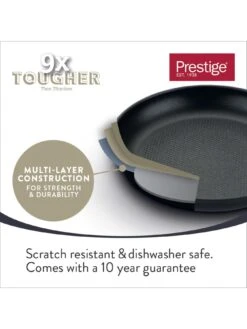 Prestige 9x Tougher Easy Release Non-stick Induction 29 cm Frying Pan -FurniHaven Shop RF9LM SQ4 0000000004 BLACK SLd2