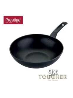 Prestige 9x Tougher Easy Release Non-stick Induction 29 cm Stirfry Pan -FurniHaven Shop RF9LN SQ2 0000000004 BLACK SLd