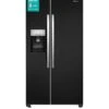 Hisense RS694N4IBF 91cm Wide, Total No Frost, American-Style Fridge Freezer - Black Look -FurniHaven Shop RFDTC SQ1 0000000004 BLACK SLf
