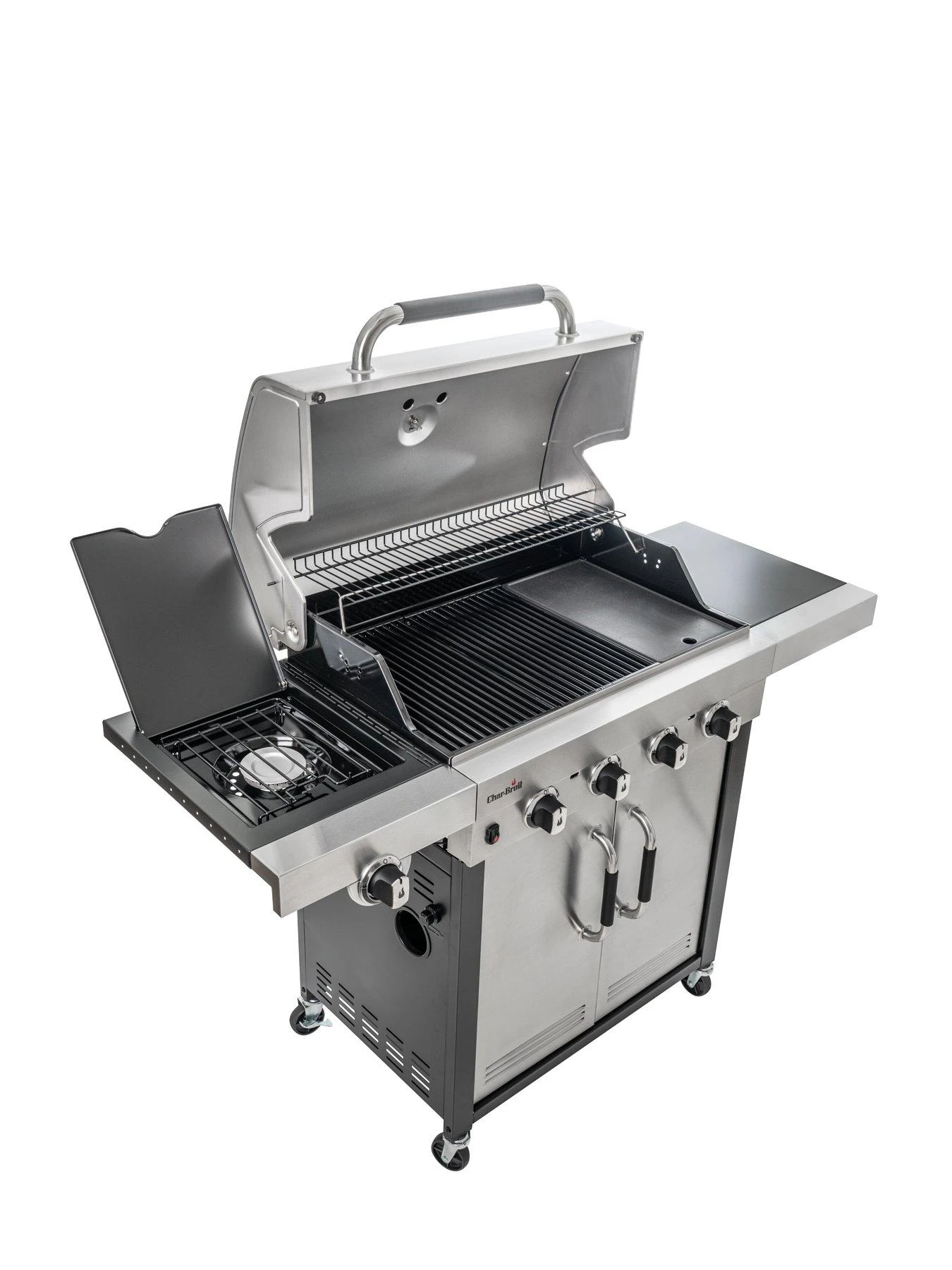 Char-Broil Advantage Series™ 445S - 4 Burner Gas Barbecue Grill With TRU-Infrared™ Technology - Stainless Steel 6 Char-Broil Advantage Series™ 445S - 4 Burner Gas Barbecue Grill With TRU-Infrared™ Technology - Stainless Steel - Image 4