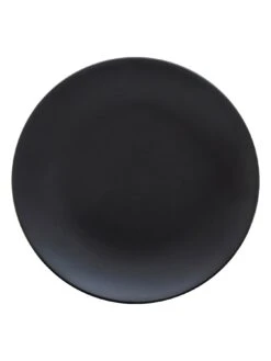 Premier Housewares Black Glazed 16-Piece Stoneware Dinner Set  -FurniHaven Shop RGWHR SQ4 0000000004 BLACK SLd2