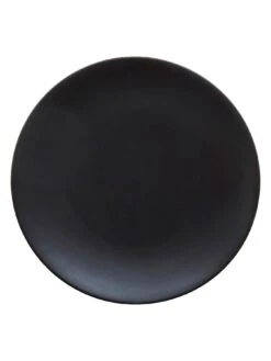 Premier Housewares Black Glazed 16-Piece Stoneware Dinner Set  -FurniHaven Shop RGWHR SQ5 0000000004 BLACK SLd3