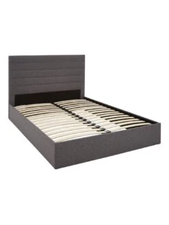 Very Home Lennox Fabric Bed Frame With Mattress Options (Buy And SAVE!) -FurniHaven Shop RKPYM SQ3 0000000005 GREY SLd