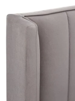 Very Home Dakota Velvet Ottoman Storage Bed With Mattress Options - Grey -FurniHaven Shop RKQ3F SQ5 0000000005 GREY SLd2