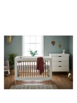 Obaby Maya Mini Two Piece Room Set -FurniHaven Shop RNFE7 SQ2 0000000584 WHITE NATURAL RSr