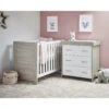 Obaby Nika Mini Cot Bed & Changing Unit -FurniHaven Shop RP6J6 SQ1 0000000444 GREY WHITE SLf