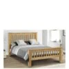 Julian Bowen Amsterdam Oak King Size Bed Frame -FurniHaven Shop RPTHN SQ1 0000000006 OAK SLa