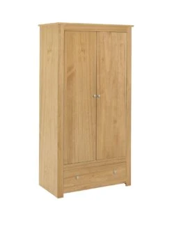 Julian Bowen Radley Wardrobe - Waxed Pine -FurniHaven Shop RPVAC SQ3 0000000144 PINE SLa