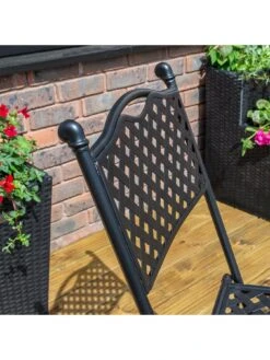 Rowlinson Havana Bistro Set (Matt Black) -FurniHaven Shop RRDQF SQ5 0000000088 NO COLOR SLd1