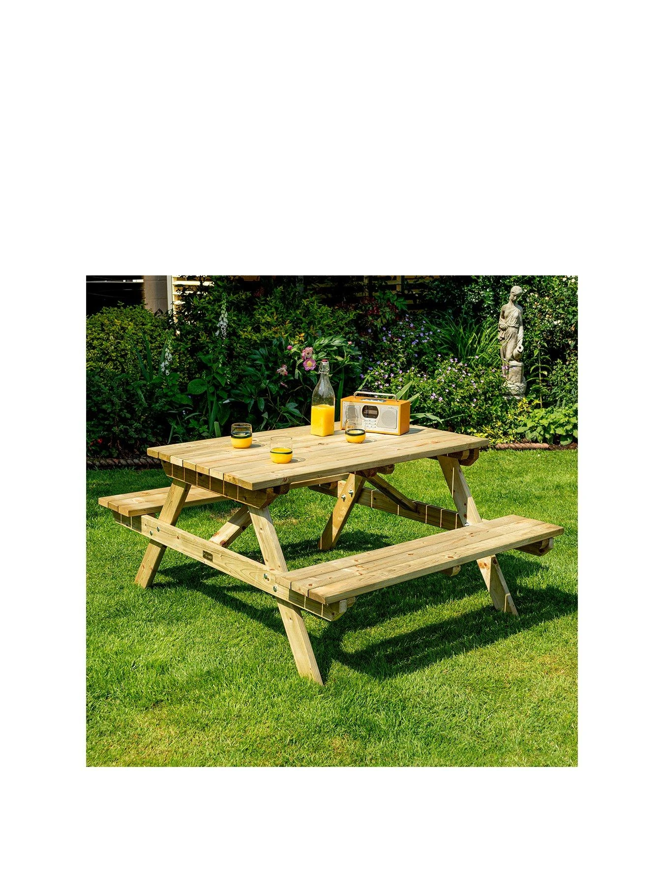 Rowlinson 4ft Picnic Bench 3 Rowlinson 4ft Picnic Bench