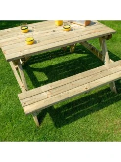 Rowlinson 4ft Picnic Bench 12 Rowlinson 4ft Picnic Bench -FurniHaven Shop RRDQG SQ4 0000000088 NO COLOR SLd