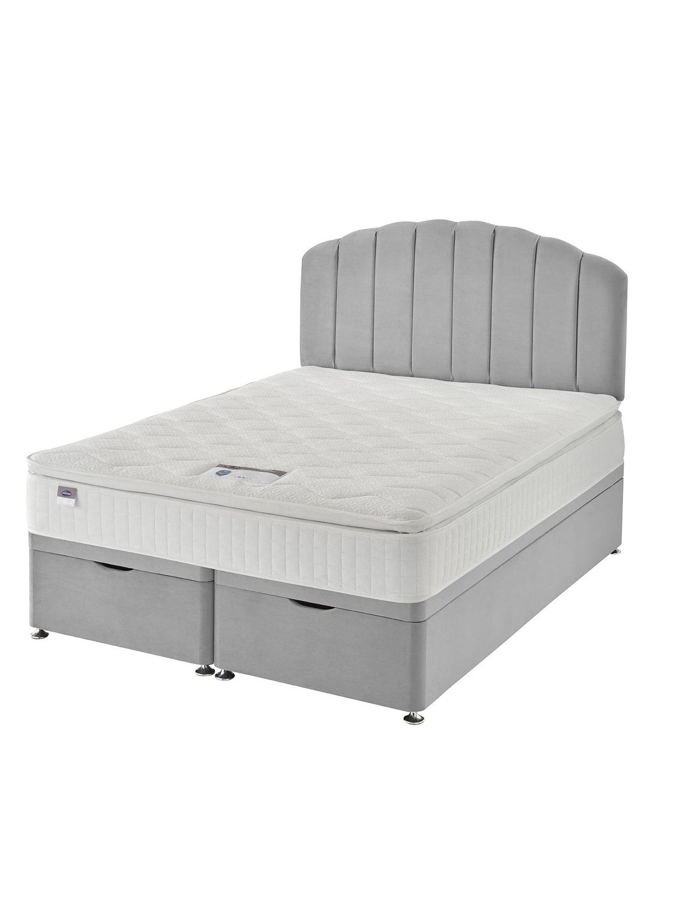 Silentnight Ava 1000 Pillowtop Velvet Ottoman Bed With Headboard 5 Silentnight Ava 1000 Pillowtop Velvet Ottoman Bed With Headboard - Image 3