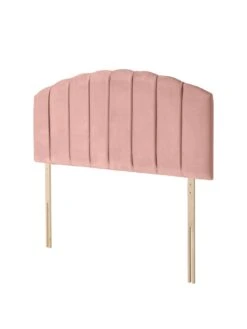 Silentnight Ava Velvet Upholstered Headboard -FurniHaven Shop RRHFP SQ3 0000000591 BLUSH SLa