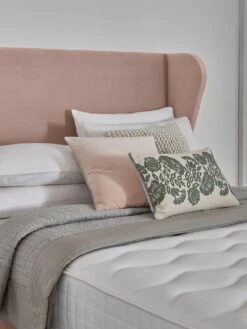 Silentnight Shea Velvet Upholstered Headboard 9 Silentnight Shea Velvet Upholstered Headboard -FurniHaven Shop RRHGN SQ4 0000000591 BLUSH SLd