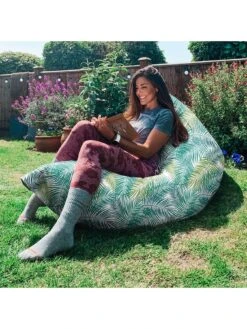 Rucomfy Tropical Leaf Giant Squarbie -FurniHaven Shop RRP6F SQ3 0000000047 GREEN SLd