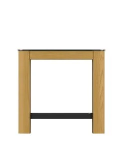 AVF Affinity Side Table - Oak/Black -FurniHaven Shop RRQMH SQ4 0000004181 OAK BLACK SLd1
