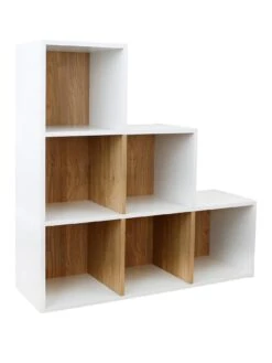 Lloyd Pascal Cube 6 Stepped Storage Unit -FurniHaven Shop RTEHJ SQ2 0000000010 WHITE OAK SLf