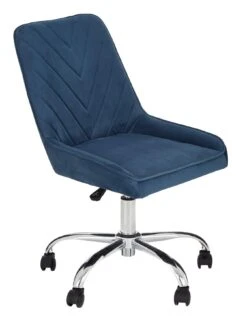 Very Home Blair Fabric Office Chair - Blue - FSC® Certified -FurniHaven Shop RTU9L SQ4 0000000020 BLUE SLd